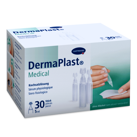 [Translate to Italienisch:] Packshot DermaPlast® Medical Kochsalzlösung
