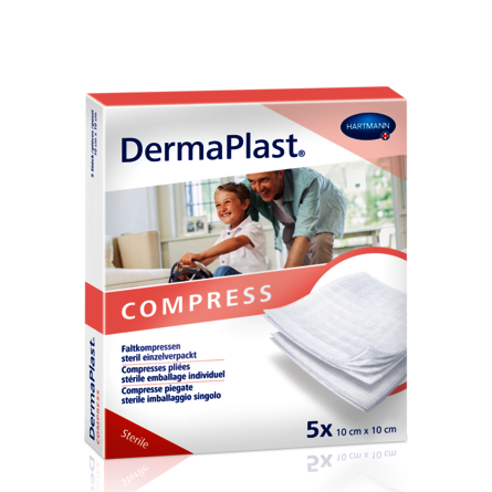 Packshot DermaPlast® Compresses pliées